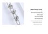 Spicy Girl Trend Patchwork Chain Tassel Zircon Choker: Cool European and American Collarbone Necklace P032