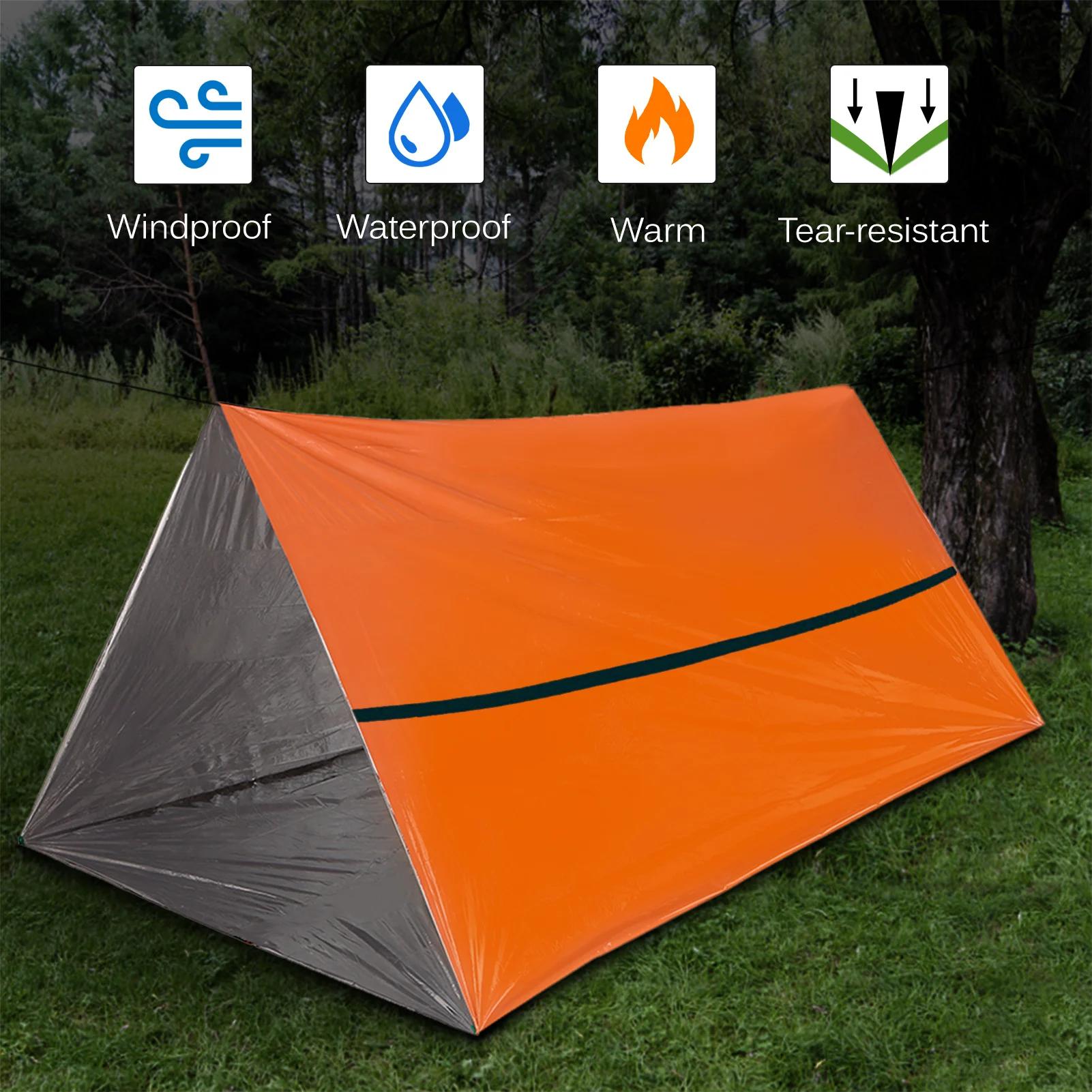Emergency Survival Tent Shelter - 2 Persons Emergency Tent - Can Be Used As Survival Tent, Emergency Shelter Management Tent,