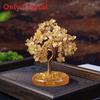Natural Crystal Wealth Tree Home Decor With Rainbow Colors For Living Room Display
