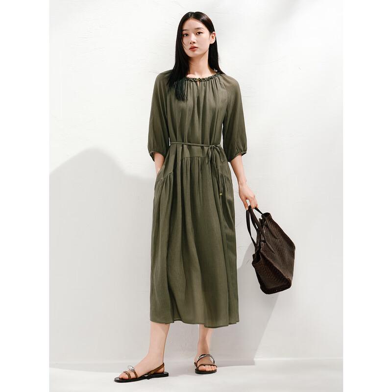 

JOOZZY ANNAKOO Women s Elegant Ruffle Trim Pleated Accordion Dress XL