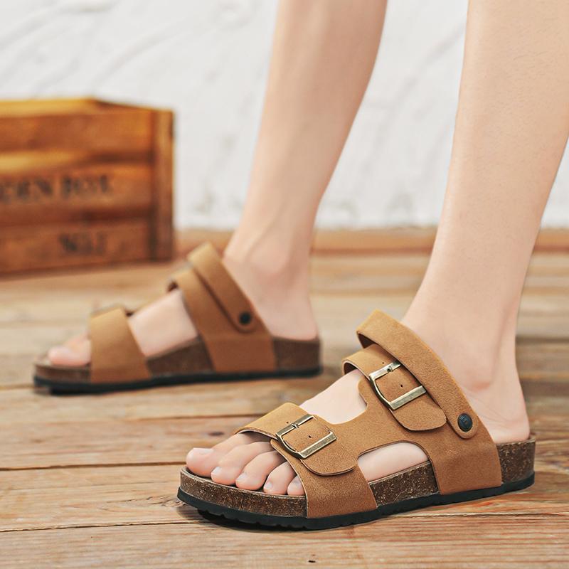 Модные мужские сандалии летняя уличная пляжная обувь повседневная пляжная походная обувь — фото 7