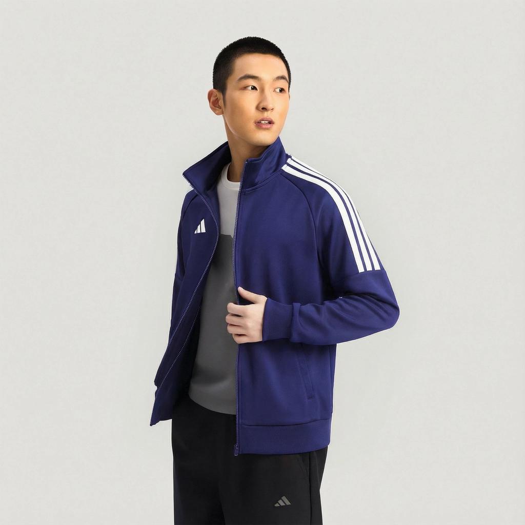 Adidas Classic Three Stripes Sports Comfortable Casual Jacket Unisex Jacket Blue TR30JR2CS-DBW