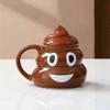 2026 Suitable Poop Expression Coffee Mug, Brown Poop Shape Ceramic Mug with Spoon, Funny and Cute Large Mug, Great Gift for Men and Women