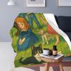 Heidi Ragazza delle Alpi Anime Coperte Coperta in Pile Coperta Portatile per Letti Esterni Copriletto Trapunta