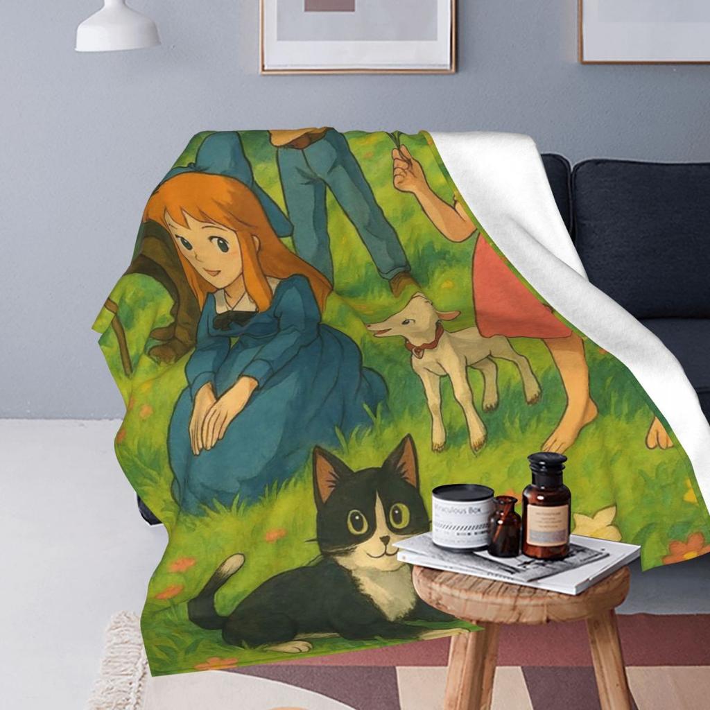 Heidi Ragazza delle Alpi Anime Coperte Coperta in Pile Coperta Portatile per Letti Esterni Copriletto Trapunta