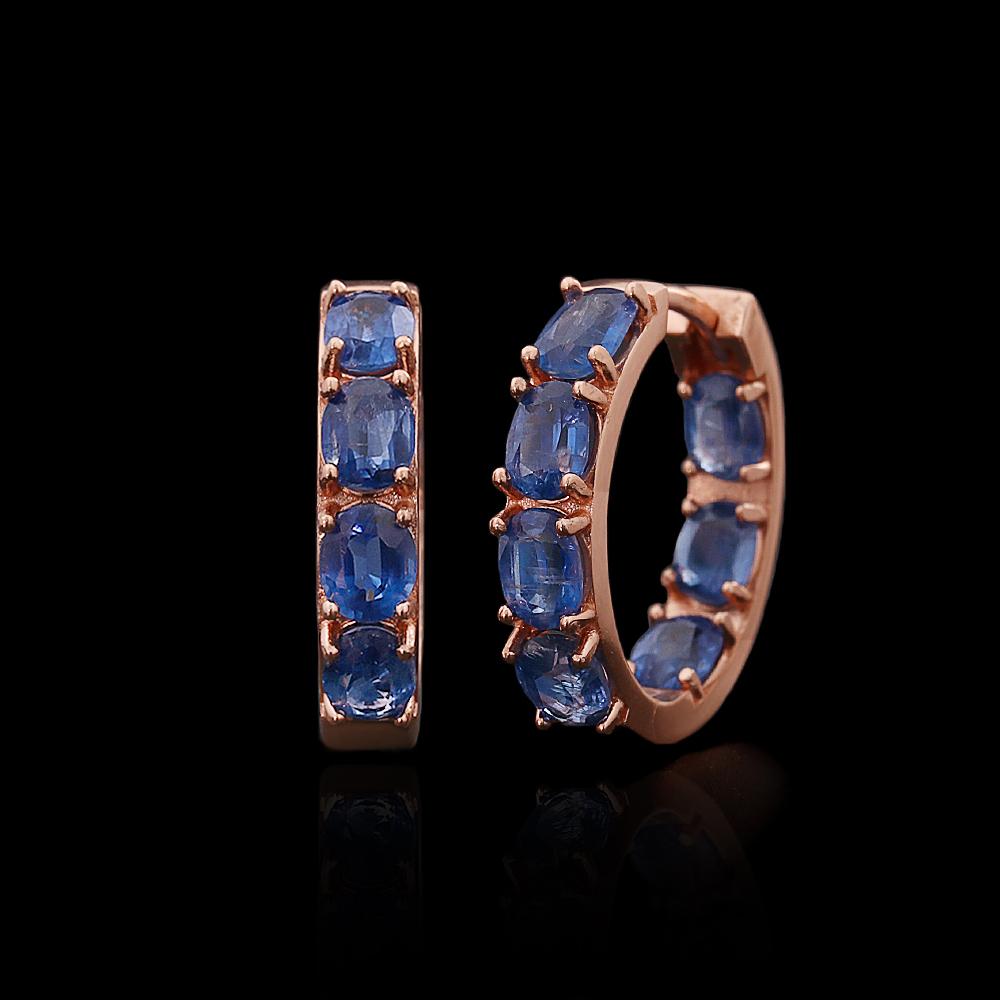 

Легкая роскошь Натуральный овальный 4*5 мм Кианит женские серьги Классические из стерлингового серебра 925 пробы изящные украшения на день святого валентина, подарок на помолвку m синий