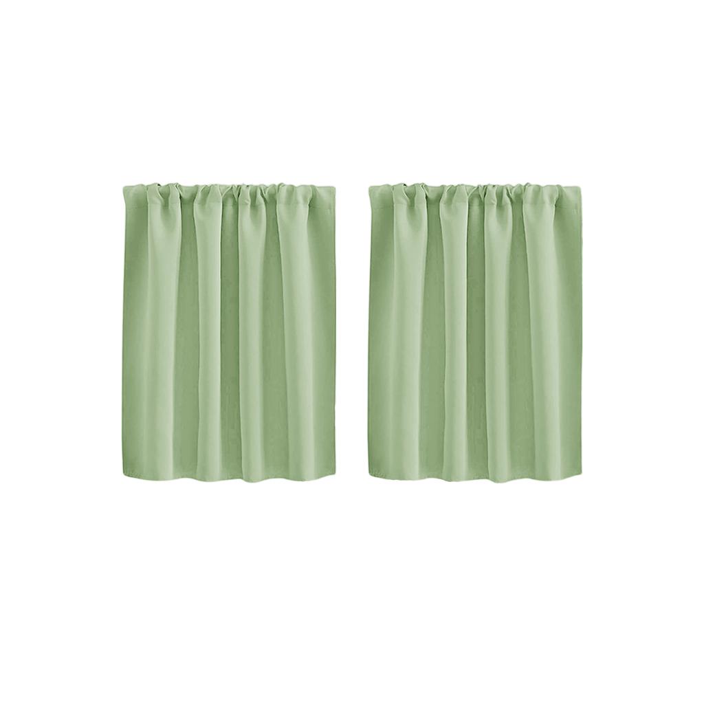 High Precision Solid Short Curtain Finished Blackout Curtain for Kitchen Partition and Cafe Use 40x60cm Set of 2 Panels