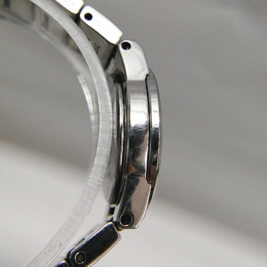 Used SEIKO 4N21-1130 Silver x Light Blue Quartz Watch