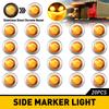 20PCS LED Side Marker Indicators Light Truck Warning Tail Light Boats Trailer Lorry Car External Clearance Turn Signal Lamp