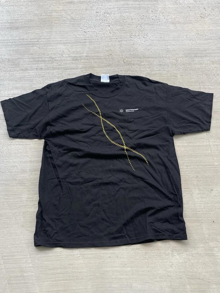 Vintage Y2k Agilent Technologies Hewlett Packard DNA Strand Shirt Men's Size XL