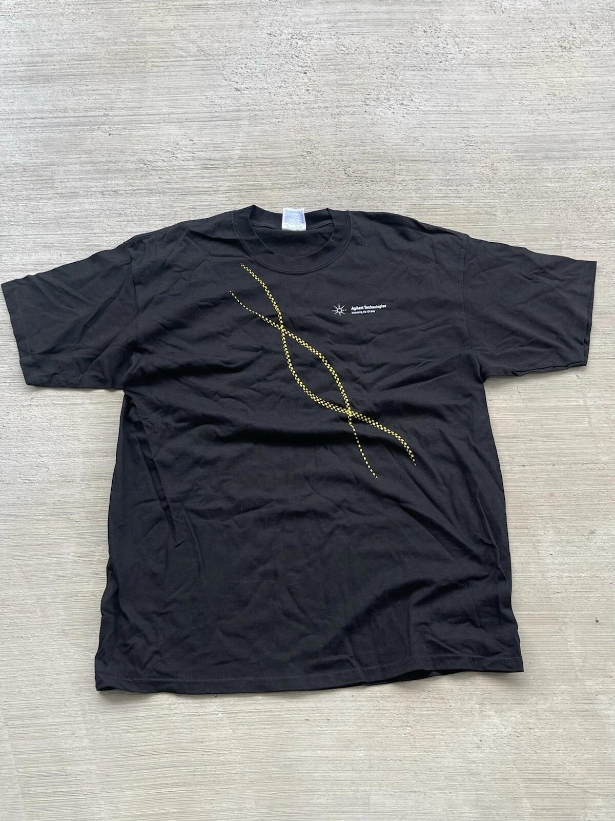 Vintage Y2k Agilent Technologies Hewlett Packard DNA Strand Shirt Men s Size XL 2XL