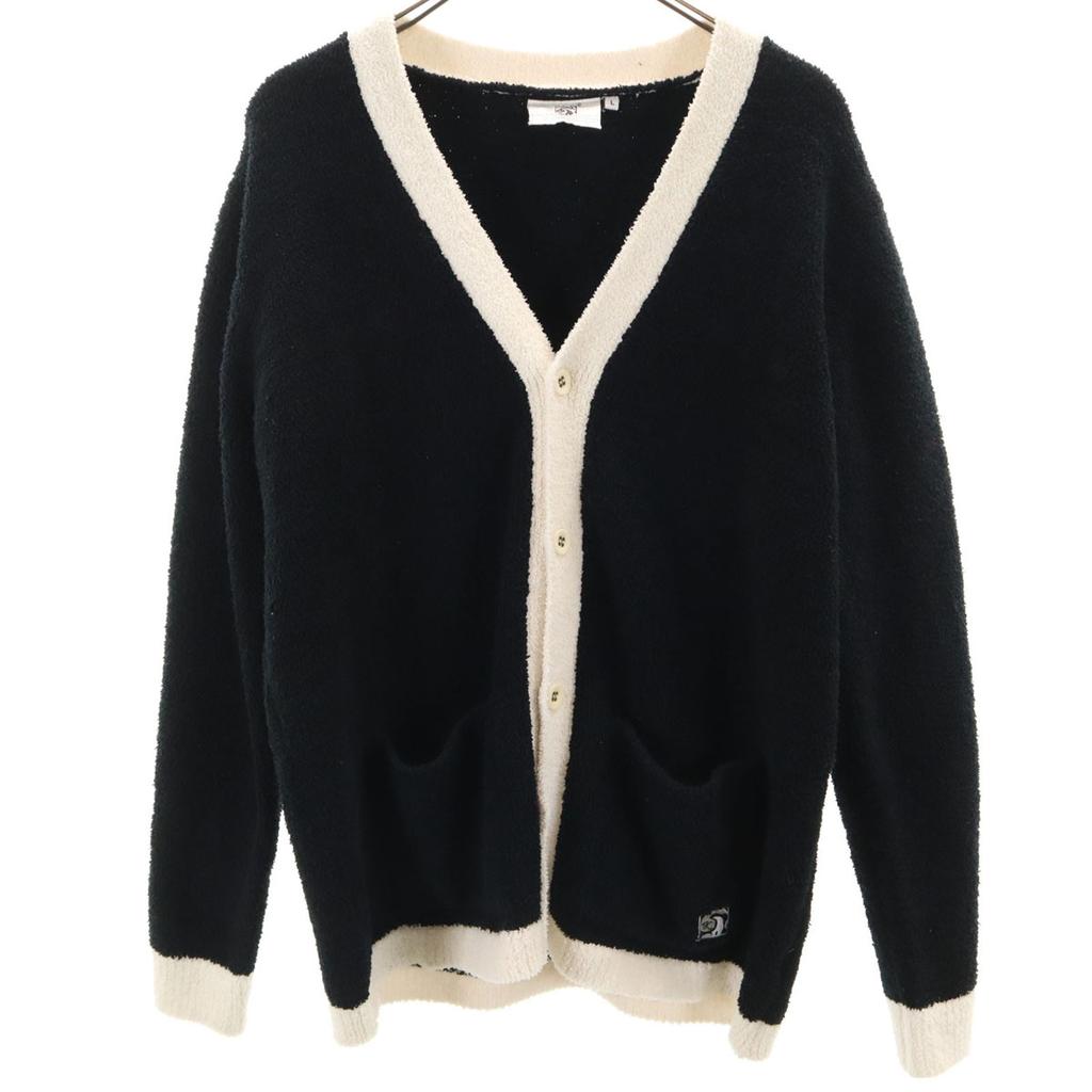 Kashwere Long Sleeve V Neck Cardigan L Black Women Used