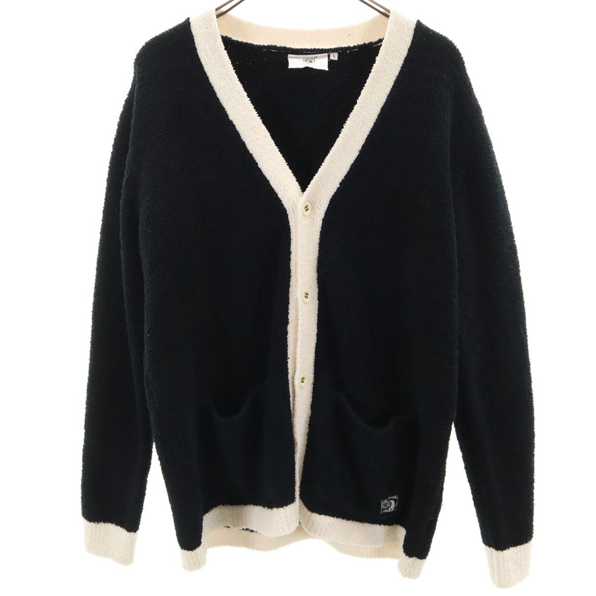 

kashwere Long sleeve V neck cardigan L black Women Used