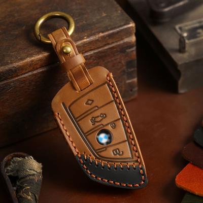 For BMW Key Case Handmade for X1 525Li Blade 5 Series 7 Series X3 Car Key Cover Premium Leather