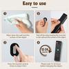 M-Modern-Self-Adhesive Magnetic Remote Control Holder Wall Mount 5 Pack No Drill Silicone Remote Organizer For Home