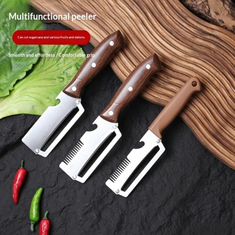 Kitchen Essential Stainless Steel Multi-Function Vegetable Fruit Peeler for Daily Slicing