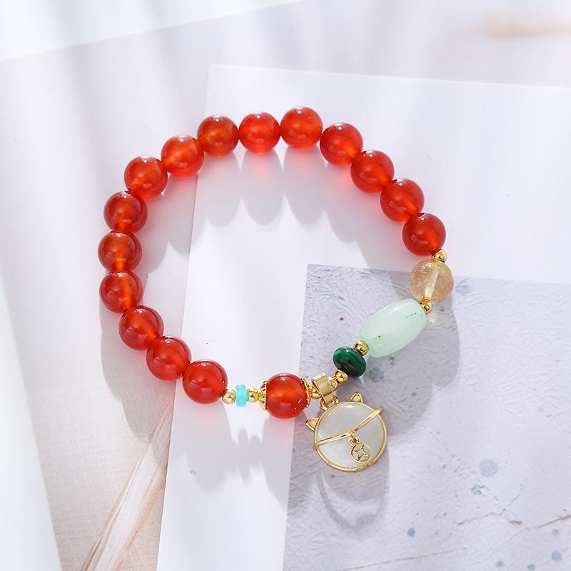 Agate Hetian Jade Braceletfashion Women Daily Jewelry Gift