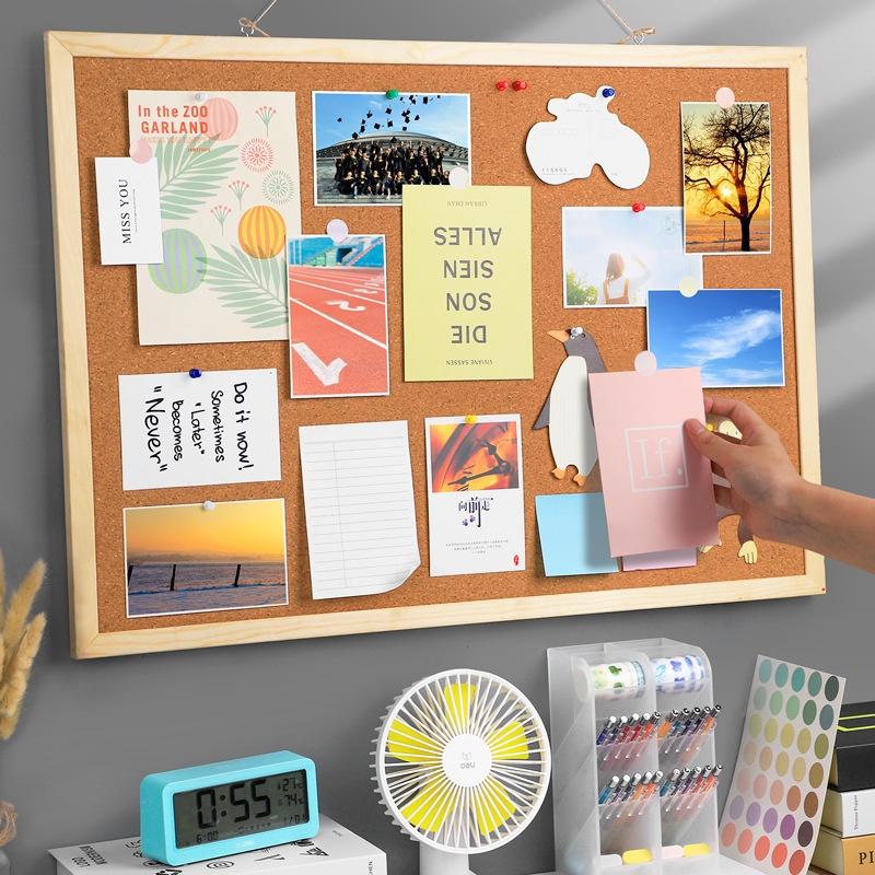 Pine Frame Bulletin Board Suitable For Message Photo Wall Background Board Hanging Cork Board Hanging Corkboard Message Board
