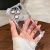 Lens Glass Protector Shockproof Transparent  Phone Case For iPhone 16 15 14   11 Pro Max Plus Hard Bumper Funda Coquette