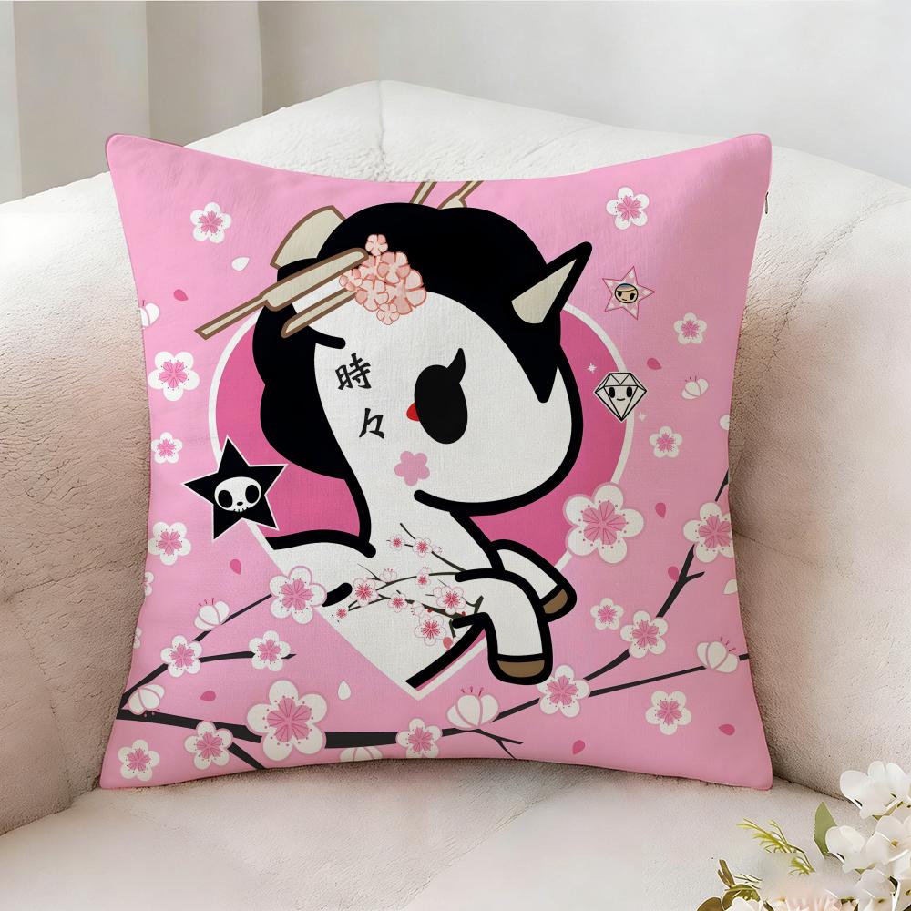 Ttokidokis Animation Pillow Case Pillowcase Doublesided Printed Sofa Cushion Bedroom Headboard Pillow