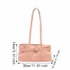 Rivet Belt Buckle Underarm Bag Large Capacity Tote Bag Trendy PU LeatherShoulder Bag  Commute