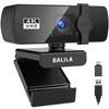 BALILA S800 4K Webcam PC 8MP Fixed AI Noise Cancelling Auto Light Privacy USB Ideal for Remote Zoom Online and Streaming Camera, 4K@30FPS &