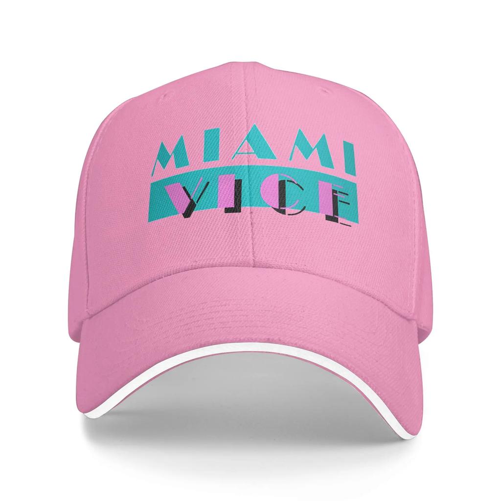 New Miami Vices Golf Hat for Men Women Headwear  Formal Golf Adjustable Fit Sun Hats
