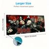 Slipknot Red Tribal Symbol Logo Large Gaming Mouse Pad Non Slip Desk Mat for PC Rock Band Fan Decor