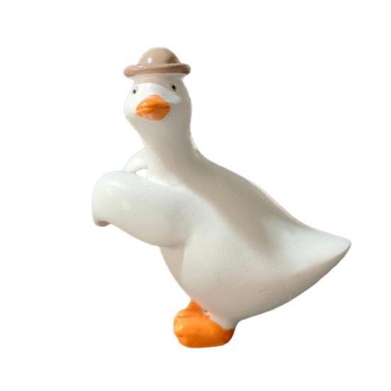 1/3Pcs Duck Pendant Hanging Over Flower Pots Resin Sculpture Outdoor Indoor Figurine Farmhouse Patio Balcony Decoration