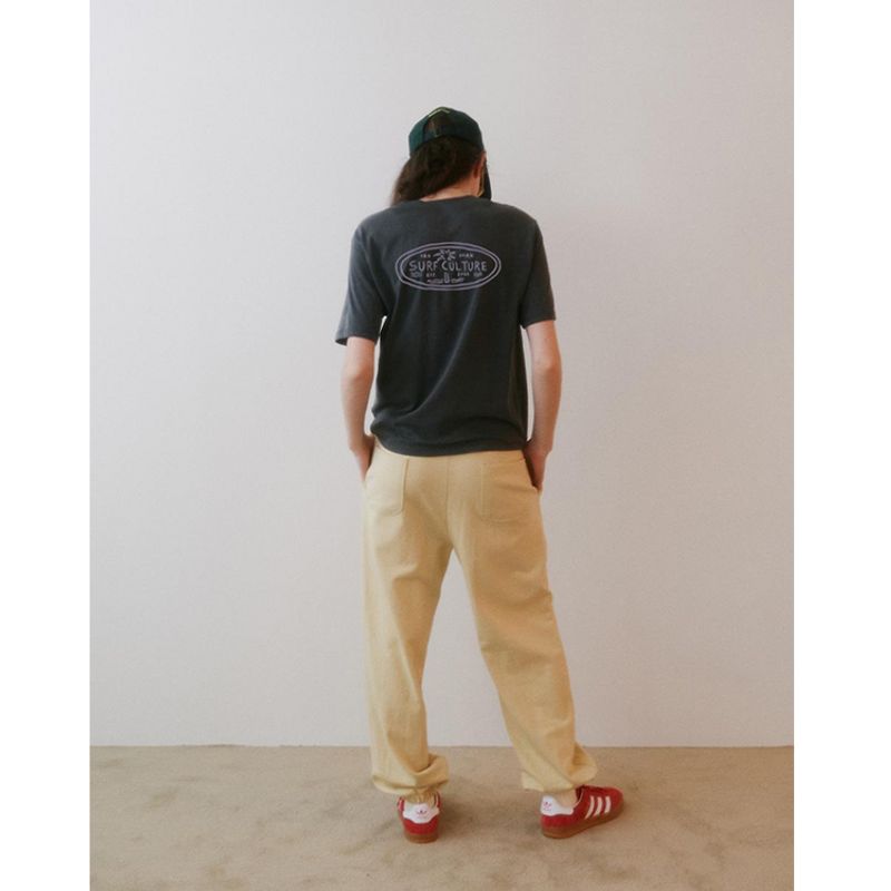 Surf Culture American Vintage Sports Wind Surfing Vacation Front and Rear Print Cotton Short Sleeve T-shirt Women's Top