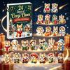 Fun Miniature Characters 2026 Corgi Christmas Advent Calendar 24 Days Acrylic Dog Ornaments Countdown 2D Holiday Box Pendants for Xmas Tree,