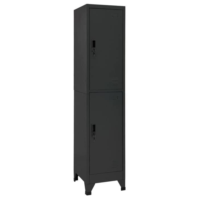 VidaXL Armoire à casiers Anthracite 38x45x180 cm Acier 339779