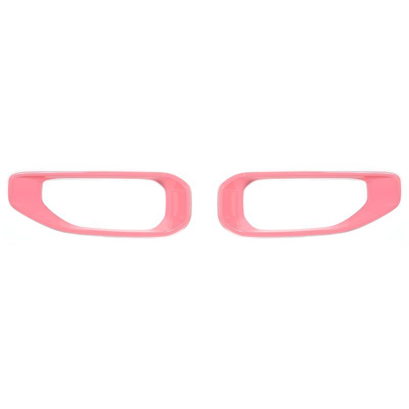 JeCar Car Front Bumper Fog Light Cover Lamp Hoods Decoration For Jeep Wrangler JL JT Gladiator 2018 Up Car Exterior Accessories
