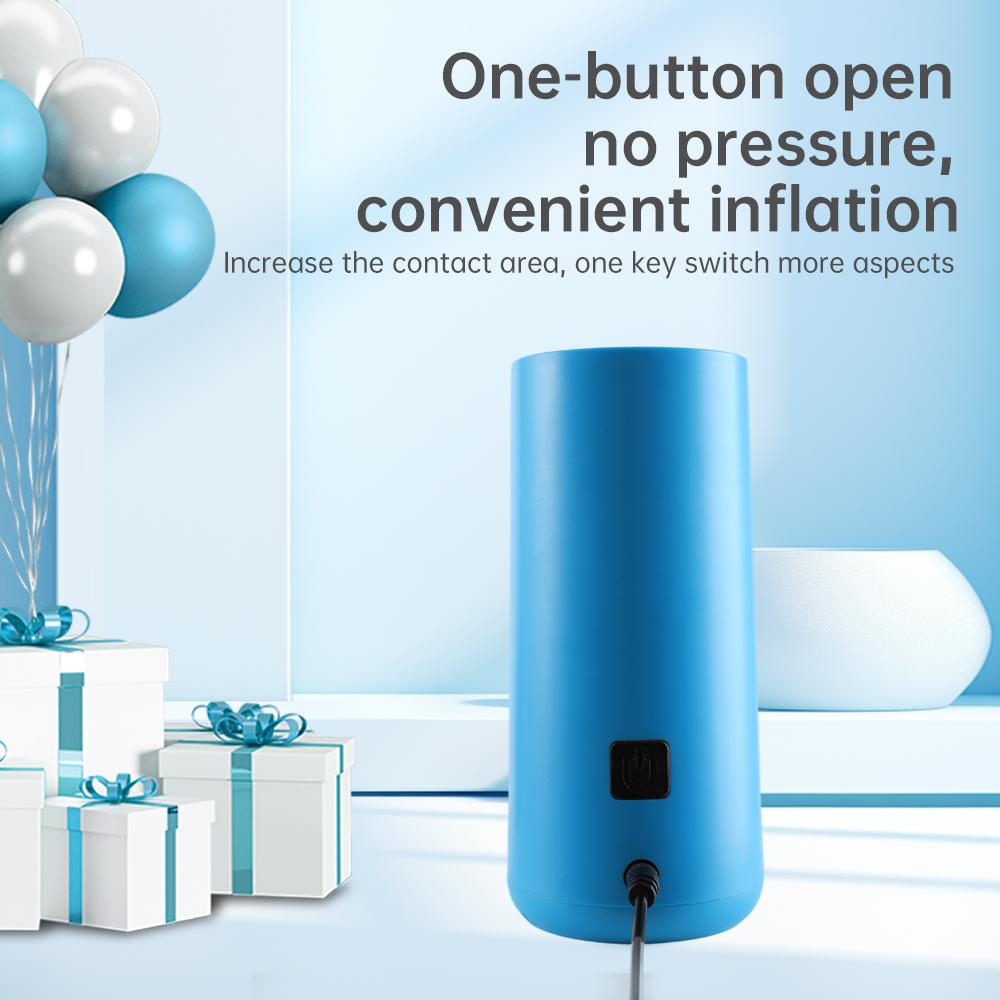 Mini Electric Balloon Pump Blower Machine with Press and Auto Inflate Balloon Anti-slip Air Pump for Helium Balloon All Balloon