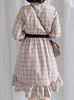 Socks XS To 6L Check Pattern Cute Large Loose Knee Length [Sunny Step] Included, Size, Women's Dress, Gray, Brown, Beige, Lolita, Clothes, Size, Fit,