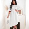 Plus Size Women's  Summer New Fashion Elegant Double Sleeve Banquet Evening Dress