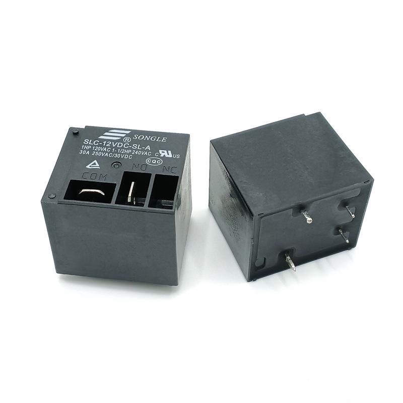 Original Songle 12V Power Relay SLC-12VDC-SL-A, 30A, 4-Pin, Normally Open
