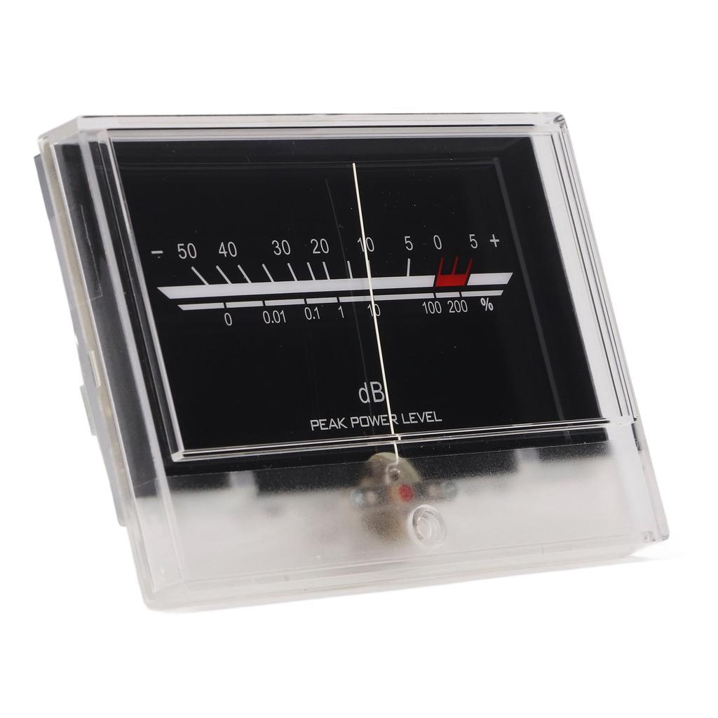 VU Meter LED White Backlit Accurate Measurement Power Amplifier DB Meter for Studio DIY