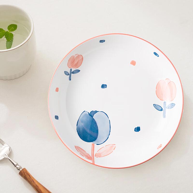 Tulip Ceramic Dinerborden in Japanse Stijl
