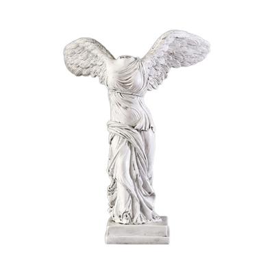 Desktop Statue Clear Wings Resin Carved Good Posture Spreading European Style Victory Goddess Sculpture Ornament Home Decor