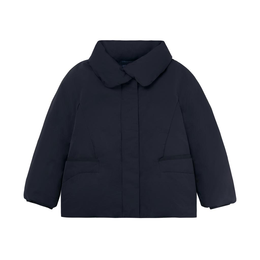 UNIQLO Jil Sander Collaboration SS25 Plush Comfortable Stand Collar Zipper Down Jacket Women outerwear 478262-69