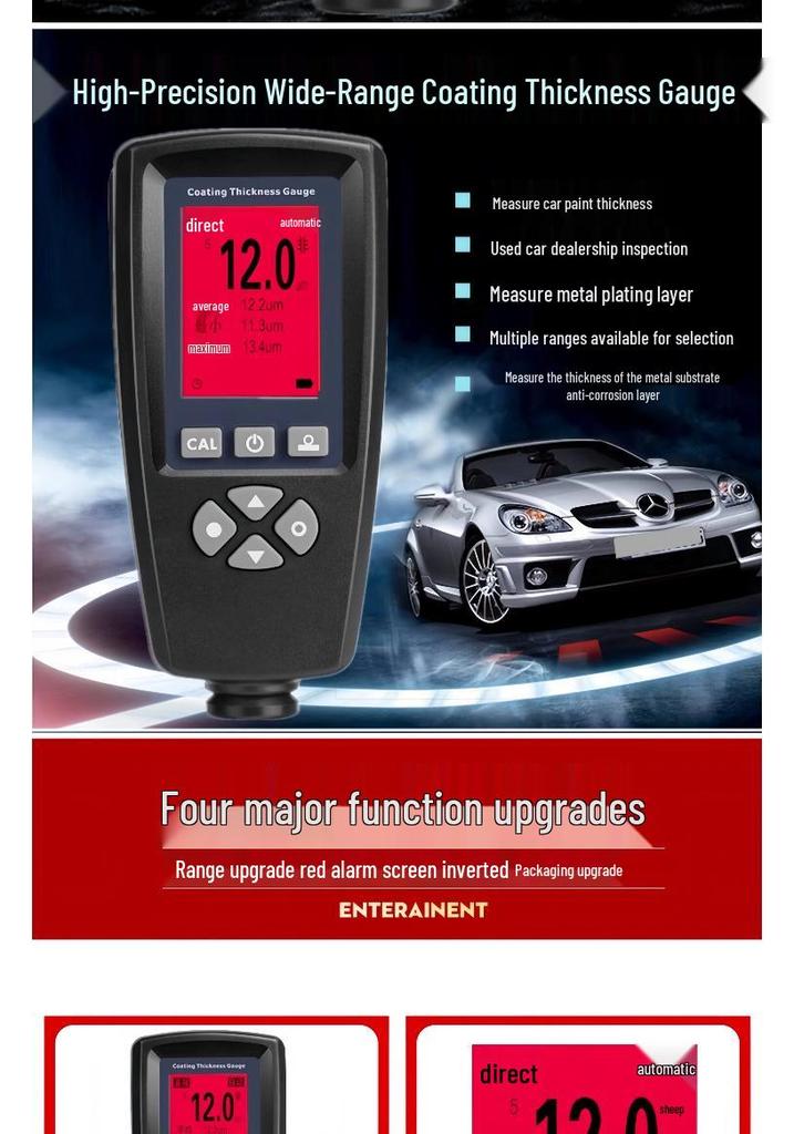 High-Precision Electroplating Thickness Gauge for Chrome & Galvanized Coatings – Anti-Rust Layer Tester