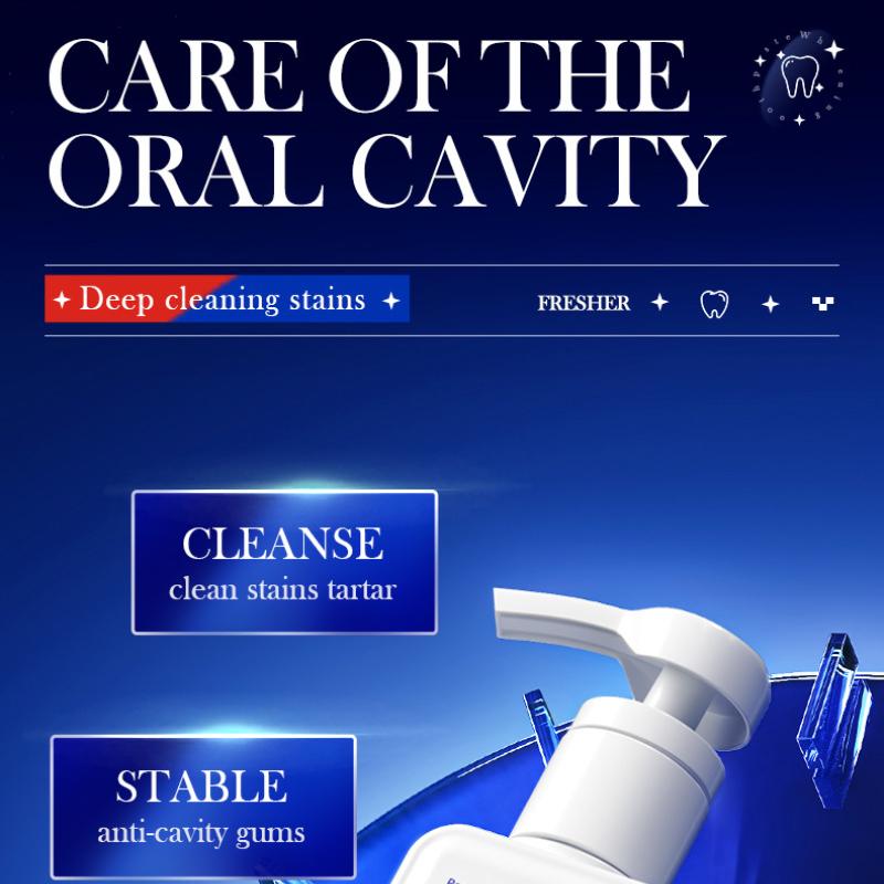 Pump Toothpaste SADOER Baking Soda Probiotics Clean Teeth Mouth Fresh