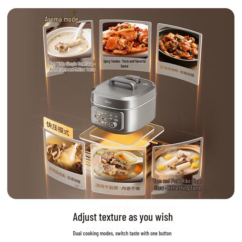 Midea 6L Smart Low-Fat 316L Electric Pressure Cooker
