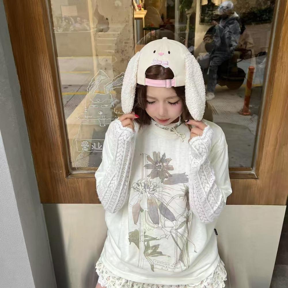 Plyšový sloní klobouk s ušima nosem UV ochrana Zaječí klobouk s klapouchy Kočičí baseballová čepice Dívky