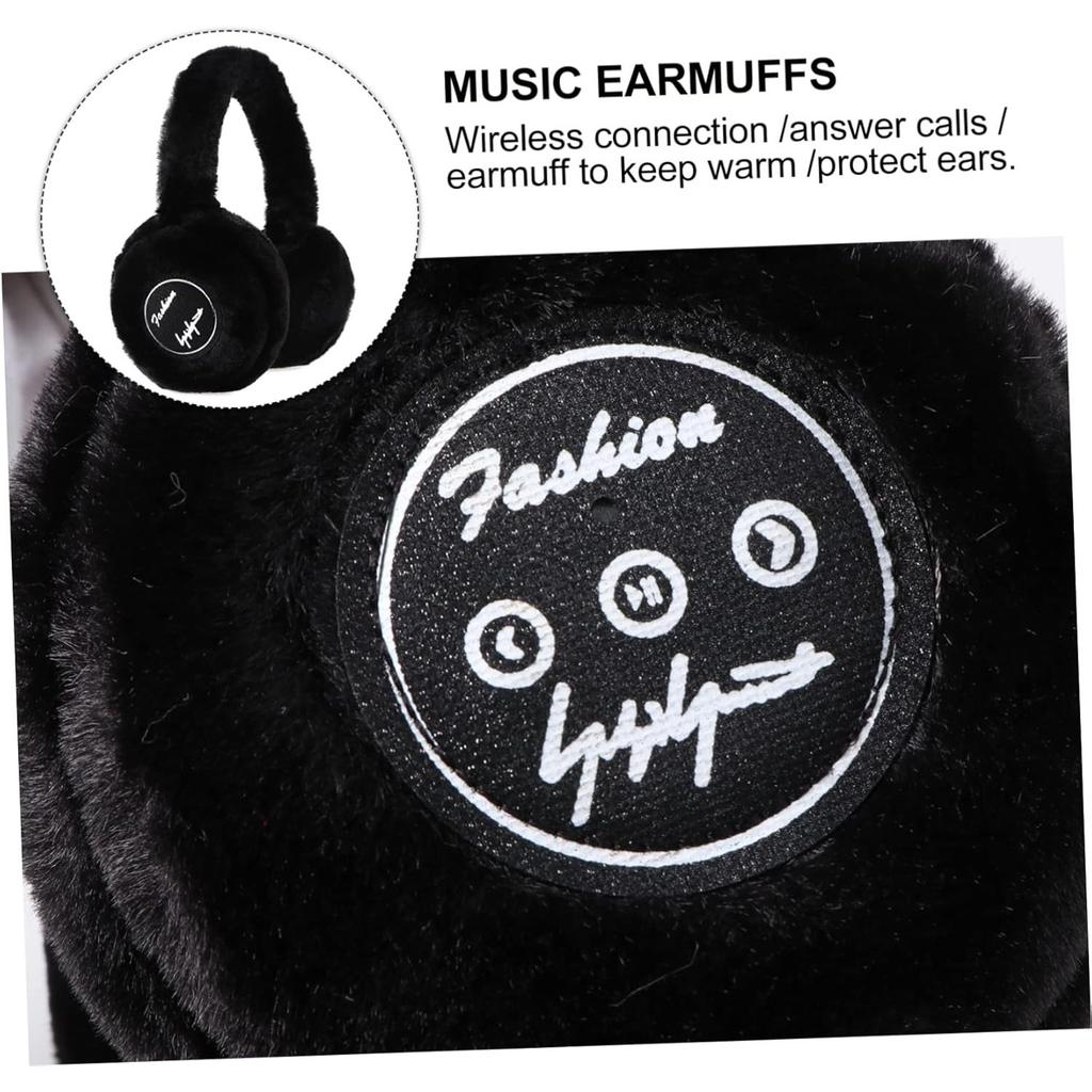 Plush Wireless Headphones, Warm Folding and Portable Computer Fuzzy Headset Women, 5.0 Wireless Earpiece for Autumn and Winter Sport Running