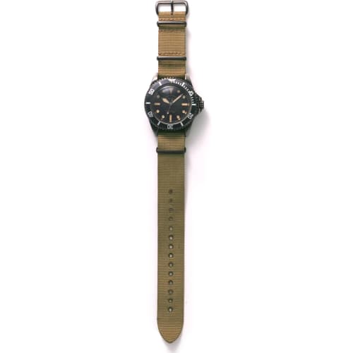 Varg Watch Company BLKSUB (Black Sub) Military Watch BS-L-001 Brown