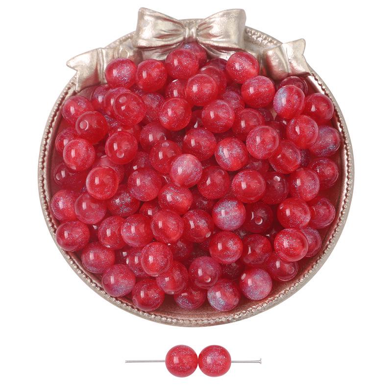 

Круглые бусины из смолы Starry Sky Gradient Mermaid для украшений ручной работы и браслетов своими руками 10mm, Hole 2mm, 10 pcs/pack