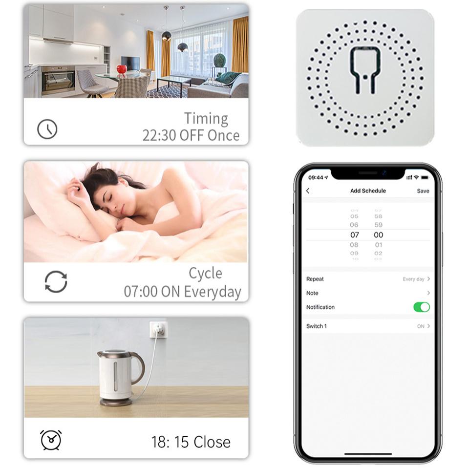 WiFi Mini Schalter Intelligenter Fern-Timer-Schalter
