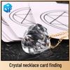 Crystal Necklace Magic Prop: Telepathy Card Prediction Puzzle Toy